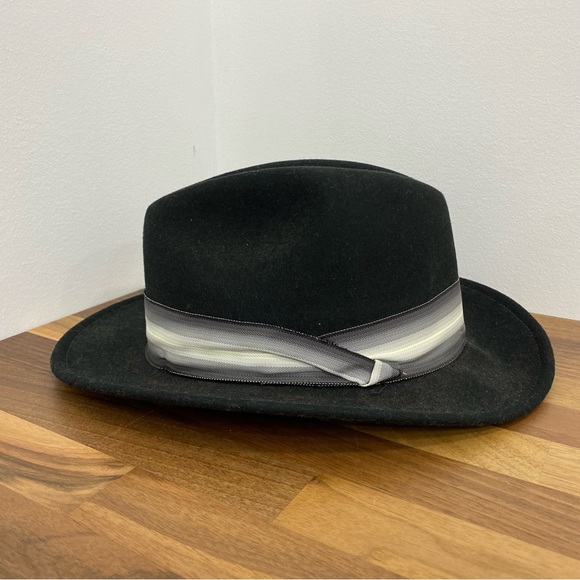 Stetson Accessories Stetson Men Dress Hat Black With Gray White